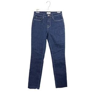 L'agence Highrise Slim Straight Leg Denim Jeans Size 25 Raw Hem‎ Basic Normcore